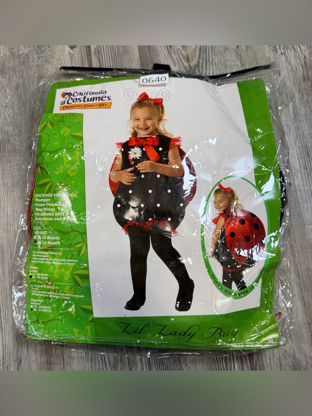 California Costumes Toddler Ladybug Dress Costume in Red and Black
